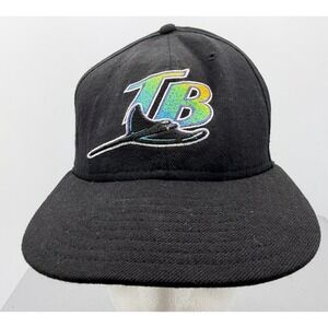 VTG 90s New Era Diamond Collection Tampa Bay Devil Ray Fitted Hat Cap MLB Size 7